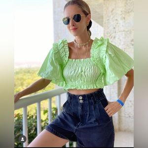 Zara Voluminous poplin top 6929/009